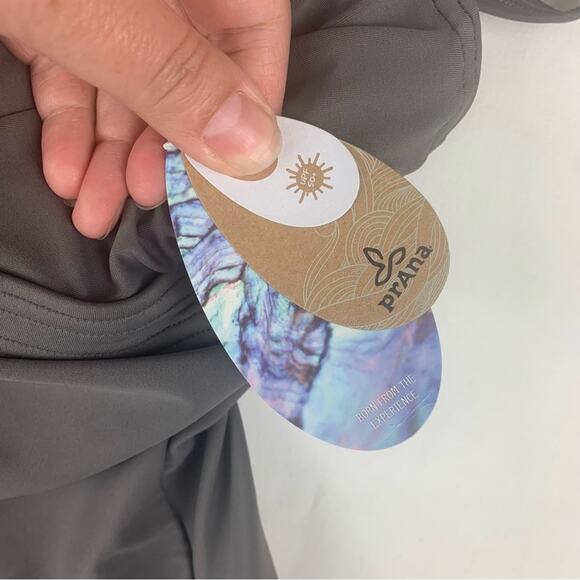 Prana women's small 34D gray new Aelyn One-Piece Swimsuit underwire athletic - Picture 5 of 13